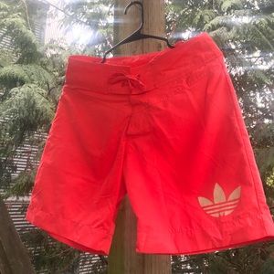 Hot pink Adidas swim trunks. Perfect condition.